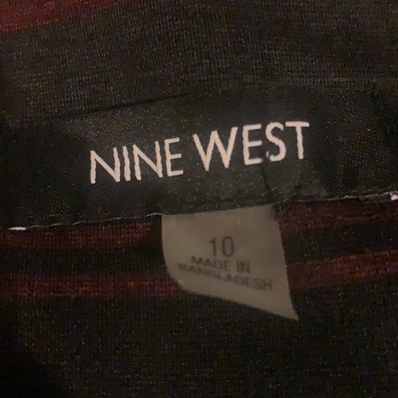 NINE WEST Women's Stripe Blazer Sz 10 (Defect for a repair guru 😊) - Picture 11 of 13